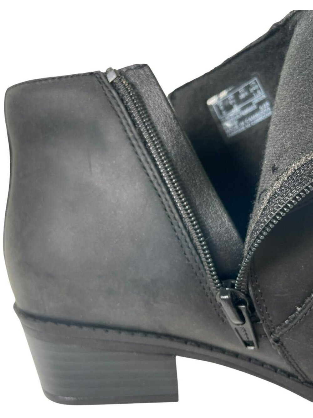 Clarks Danyelle Wish Ankle Boots Block Heel & Zip Closure Women's Sz 8.5 M NEW - Picture 9 of 10